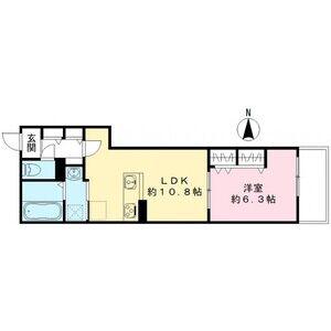 ソフィニティ名駅(1LDK/1階)の間取り写真