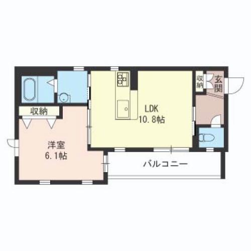 TERRA HOUSE 東大前(1LDK/3階)の間取り写真