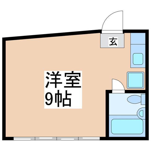 ルミエール常田(ワンルーム/3階)の間取り写真