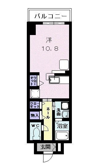 プリメイラヴェラ(ワンルーム/7階)の間取り写真