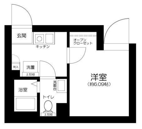 長楽町屋レジデンス(ワンルーム/3階)の間取り写真