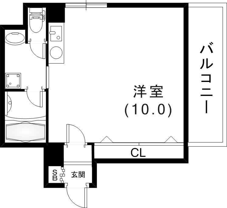 エトワール山手KOYAMA(ワンルーム/5階)の間取り写真