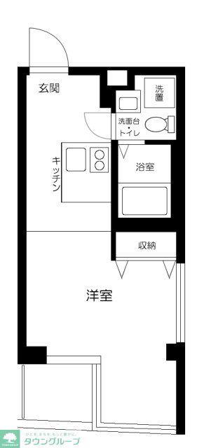 TRIAS129(1K/3階)の間取り写真