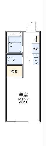 レオパレスボヌール(1K/2階)の間取り写真