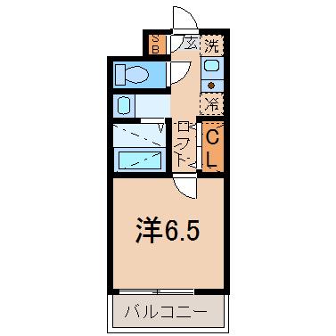 カーサマリン湯河原(ワンルーム/2階)の間取り写真