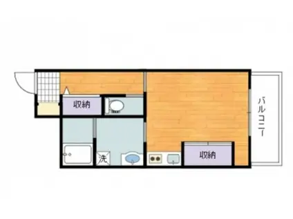 ピュアライフ21(1K/2階)の間取り写真