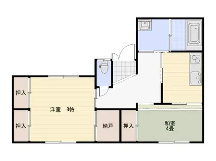前田ハイツ(2K/1階)の間取り写真