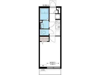 リブリコンフォーティア(1K/1階)の間取り写真