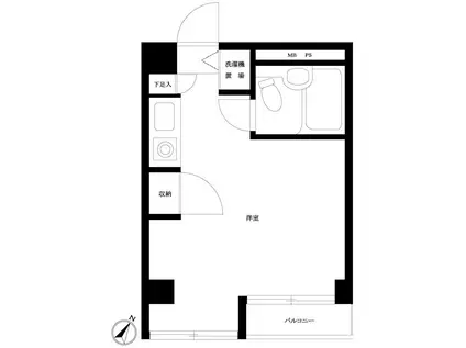 TOP金町第6(ワンルーム/2階)の間取り写真