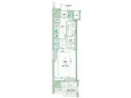 レグラス横浜吉野町サウス(1K/7階)の間取り写真