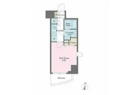 アジールコート西新宿(1K/11階)の間取り写真