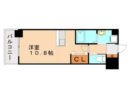 ウイングス熊手(ワンルーム/7階)の間取り写真