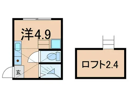 TM鶴見中央(ワンルーム/2階)の間取り写真