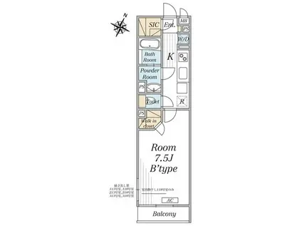 リブリ・さいたま市桜区中島(1K/1階)の間取り写真