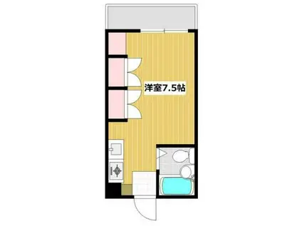 Gコーポ I(ワンルーム/3階)の間取り写真
