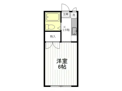 美由希壱番館(1K/1階)の間取り写真