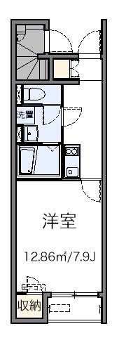 西武池袋線 保谷駅 徒歩19分 2階建 築12年(1K/1階)の間取り写真