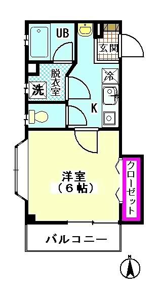 アネックスナカジマ(1K/3階)の間取り写真