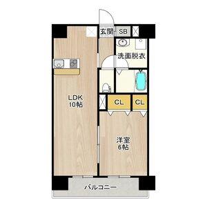 シティ スパイヤ新神戸(1LDK/5階)の間取り写真