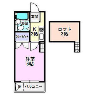 アルシャイン岡崎II(1K/1階)の間取り写真