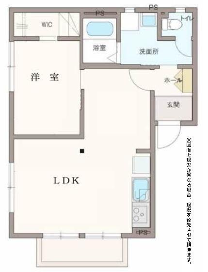 湖畔ハイツ(1LDK/2階)の間取り写真