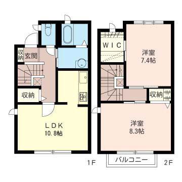 IVYHILLS逗子II(2LDK/1階)の間取り写真