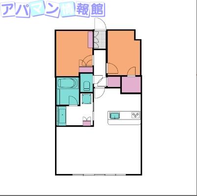 プラウド新潟米山(2LDK/14階)の間取り写真
