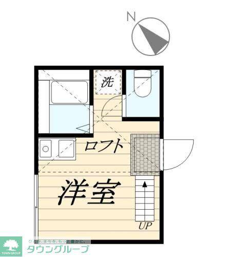 G・Aヒルズ小田2丁目B棟(ワンルーム/2階)の間取り写真