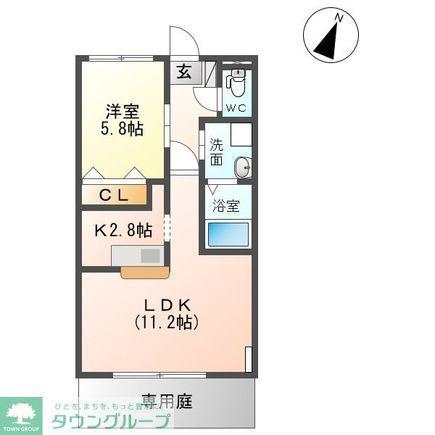 エクセルハイムMASAKI(1LDK/3階)の間取り写真