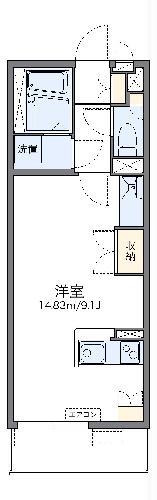 レオネクストパルテール(ワンルーム/2階)の間取り写真