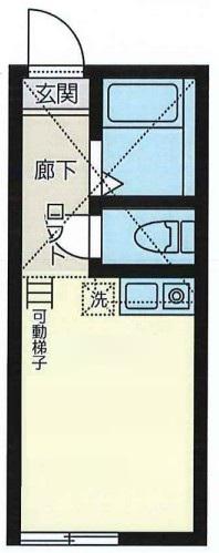 ユナイト東白楽マリア・カロリーナ(ワンルーム/1階)の間取り写真