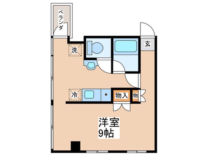 CS22 OHSAWA(ワンルーム/4階)の間取り写真