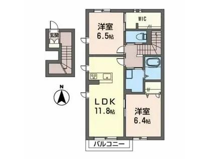 エクセルジェイズ(2LDK/2階)の間取り写真