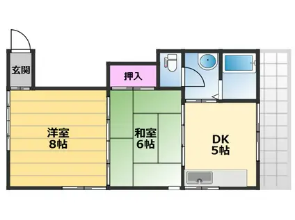 グランシードビル(2DK/4階)の間取り写真