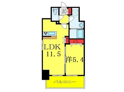 RIDGE王子神谷(1LDK/11階)の間取り写真