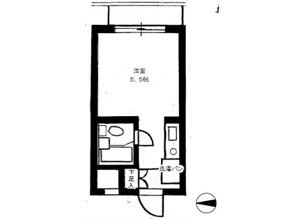 ルーブル池上(ワンルーム/2階)の間取り写真