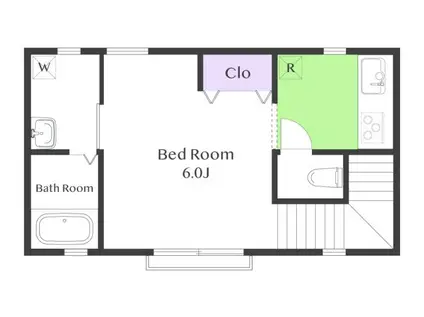 グランフォッセ(ワンルーム/2階)の間取り写真