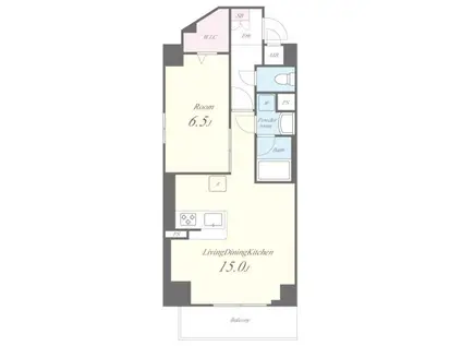 RE RESIDENCE(1LDK/4階)の間取り写真