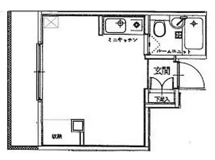 パレスYOSHIDA(1K/2階)の間取り写真