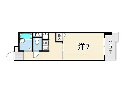 HAYASHIビル(1K/3階)の間取り写真