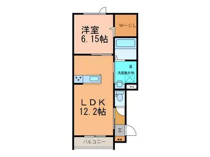 LA SOLANA (1LDK/3階)の間取り写真