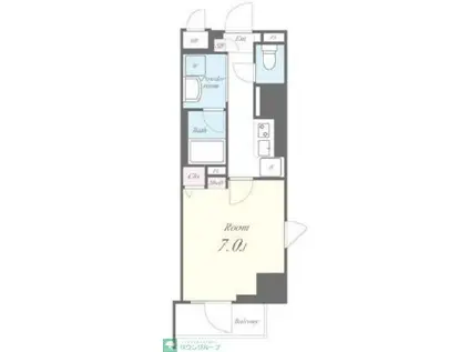 ステーションフロント三鷹(1K/5階)の間取り写真