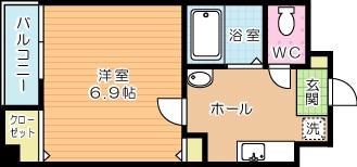 藤本ビルNO.25(1K/3階)の間取り写真