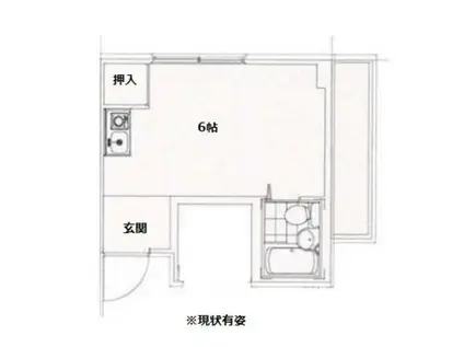 プレアール材木町(ワンルーム/5階)の間取り写真