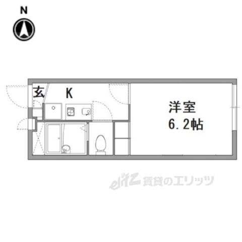 レオパレスコンフォート(1K/2階)の間取り写真