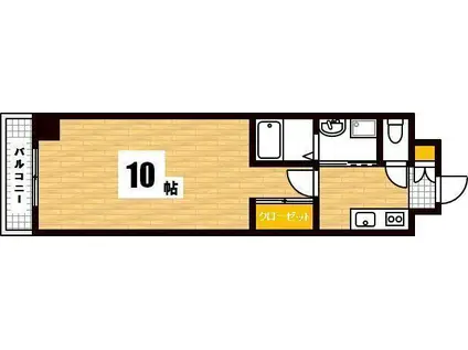 エイレーネ大手町(1K/3階)の間取り写真