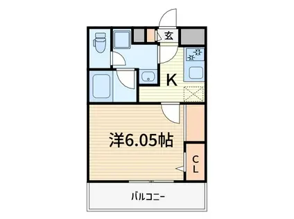 リブリ・SK戸田(1K/2階)の間取り写真
