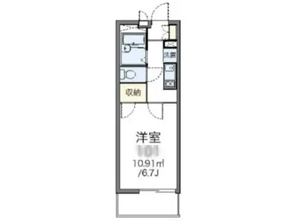 レオパレス堤方II(1K/3階)の間取り写真