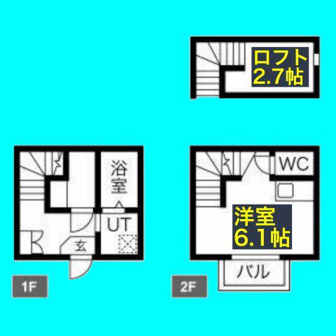 GIFTI 旧物件名EMブランドール(1K/1階)の間取り写真