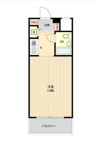ジョイフル池袋要町(ワンルーム/5階)の間取り写真
